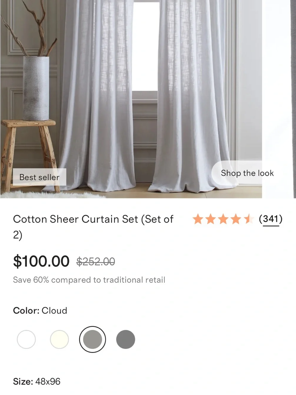 Quince cotton sheer